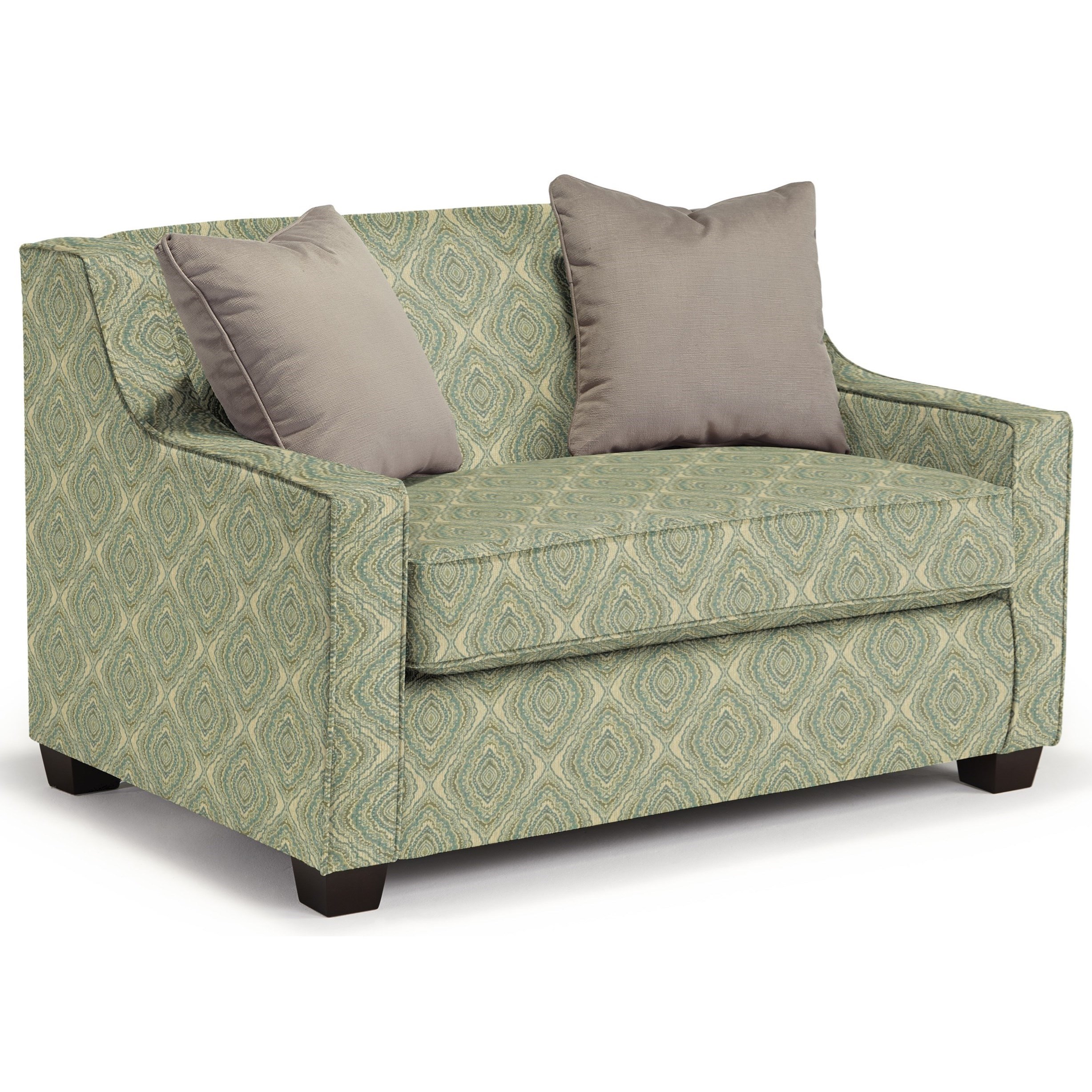 Best Home Furnishings Marinette C20TE 34562 Twin Size Sleeper Chair with Toss Pillows Jacksonville Furniture Mart Uph Sofa Sleepers